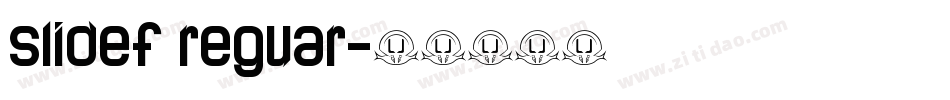 slidef reguar字体转换